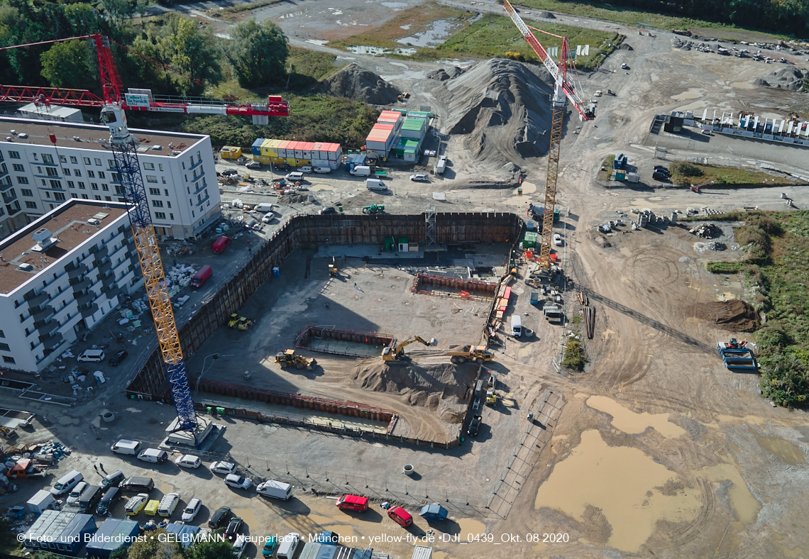 09.10.2020 - Baustelle Alexisqaurtier und Pandion Verde in Neuperlach